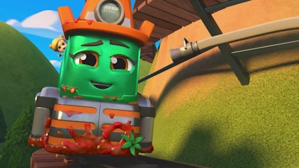 Mighty Express - Superschnelle Zugfreunde Tomatensaucen-Schlamassel