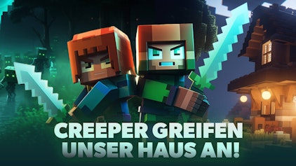 Minecraft Creeper wollen unser Haus zerstören | Minecraft Folge 3
