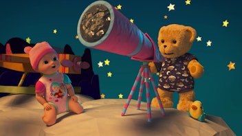 BABY born Teddybär im Mond
