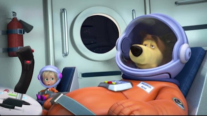 Mascha und der Bär Die ersten Kinder auf dem Mond