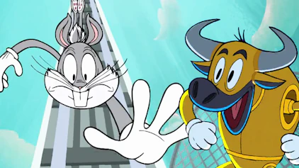 Die neue Looney Tunes Show Achterbahn mit Schweinchen Dick / Guguck, da. Guguck, immer noch da.