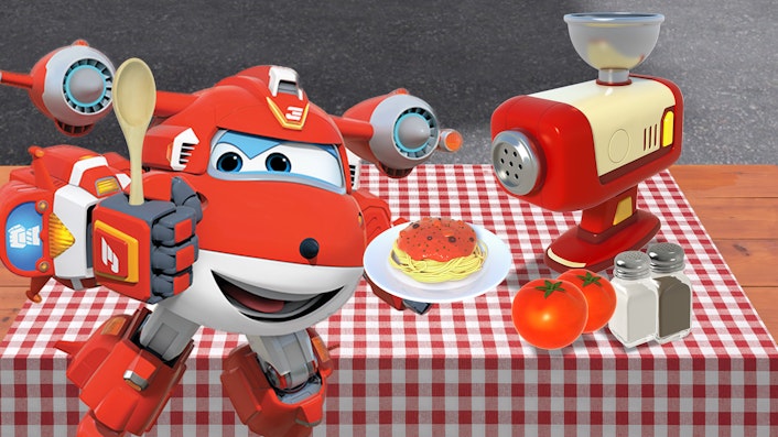 Super Wings Gelände-Parcours und Kochen mit den Super Wings