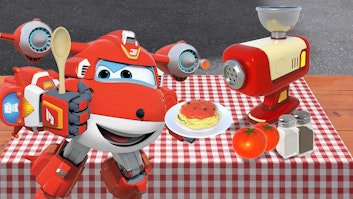 Super Wings Gelände-Parcours und Kochen mit den Super Wings