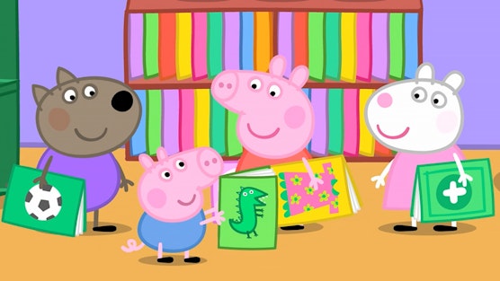 Peppa Pig Video In der Bücherei