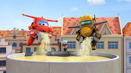 Super Wings Die Waffelteig-Welle