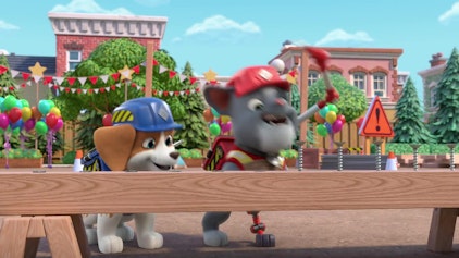 Rubble & Crew Die Crew macht bei der Bau-Olympiade mit