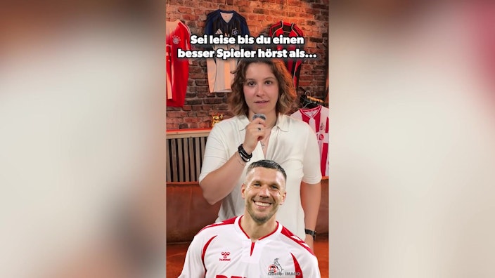 TOGGO Liga Shorts Sei leise, bis du einen besseren Spieler hörst als Podolski