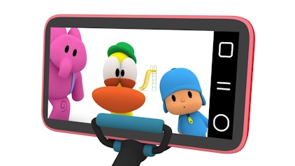 Pocoyo Pato und sein Handy