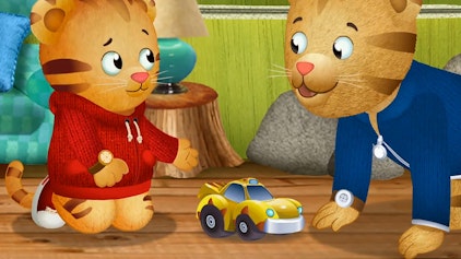 Der kleine Tiger Daniel Daniel teilt sein tigertastisches Auto / Katharina teilt ihr Tutu