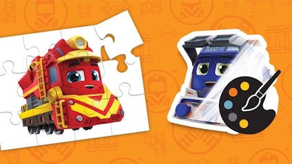 Mighty Express Puzzeln und Malen mit Mighty Express