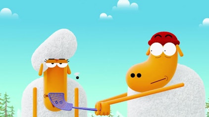 Karate Schaf Fliegenjagd