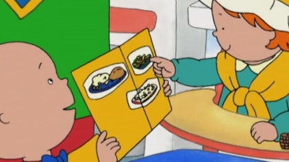 Caillou Gemeinsam ist es lustiger / Caillou und die Eismaschine / Caillous Restaurant / Aufkleber zur Belohn