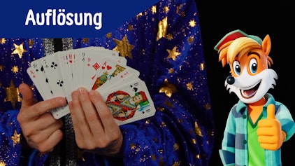 Kartentrick Auflösung