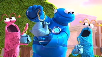 Sesame Street's Mecha Builders Yip Yip Baum Baum