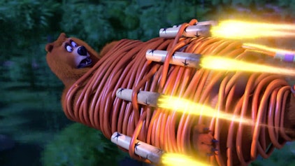 Grizzy & die Lemminge Feuerwerk in der Hütte