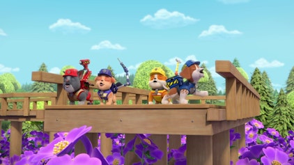 Rubble & Crew - Kurze Clips Bauen zwischen Blumen