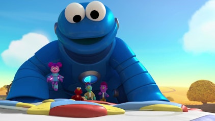 Sesame Street's Mecha Builders Die weiche Landung