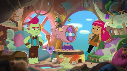 Lana Longbeard Mutig am Knochenbrecher-Hang