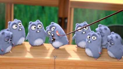 Grizzy & die Lemminge Hilfe, Spinnen!