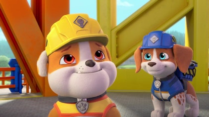 Rubble & Crew Die Crew veranstaltet eine Dino-Party