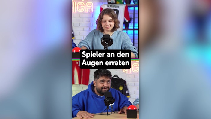 TOGGO Liga Shorts Spieler an den Augen erraten