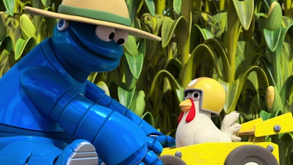 Sesame Street's Mecha Builders Die rasenden Hühner
