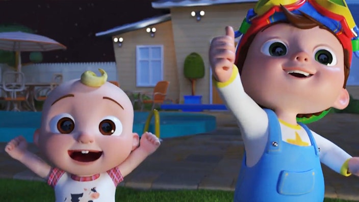 CoComelon Übernachtung im Zelt