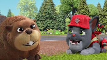 Rubble & Crew Die Crew baut eine Wildbrücke