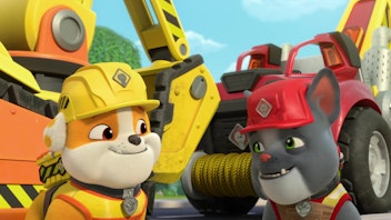 Rubble & Crew Die Crew baut eine Recycling-Station