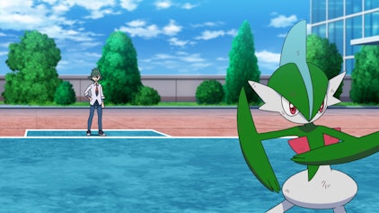 Pokémon Meister-Reisen: Die Serie / 24 Mehr als ritterlich... ein aufstrebender Lauchstangen-Meister!