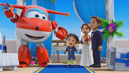 Super Wings Hochzeit unter Wasser