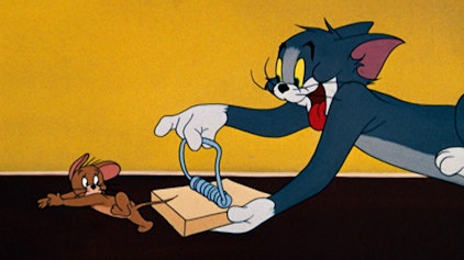 Tom und Jerry Tom sieht weiße Mäuse