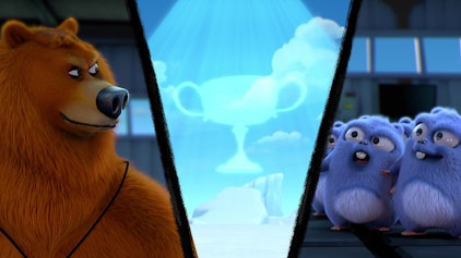 Grizzy & die Lemminge Wettrennen im Schnee