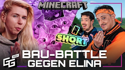 Minecraft Wer baut die bessere Katze? AwesomeElina vs. TOGGO GG | Short