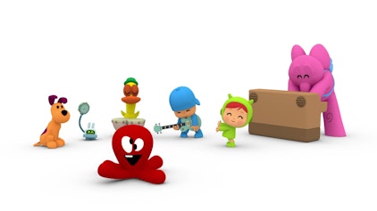 Pocoyo Rock ist harte Arbeit