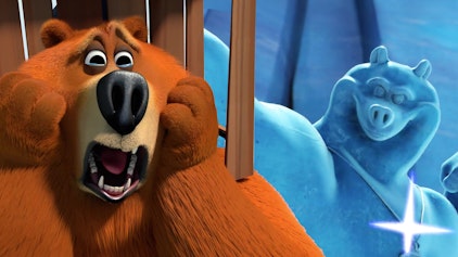 Grizzy & die Lemminge Eis-Skulpturen