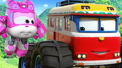 Super Wings Der Monstertruck-Schulbus