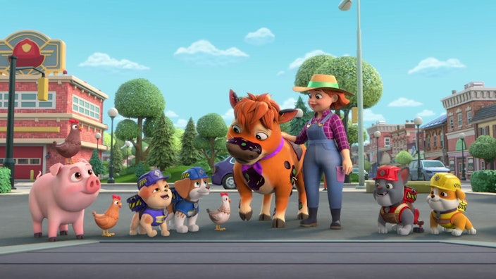 Rubble & Crew Die Crew baut eine Waschanlage für Bauernhoftiere