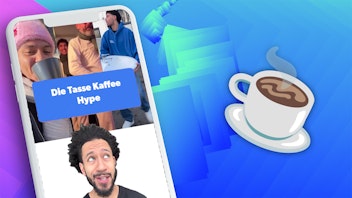 Hypezeit Shorts Die Tasse Kaffee Hype