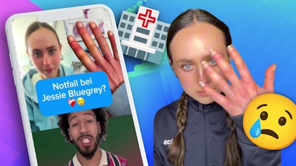 Hypezeit Shorts Notfall bei Jessie Bluegrey