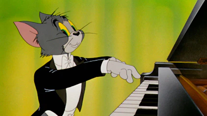 Tom und Jerry Tom gibt ein Konzert