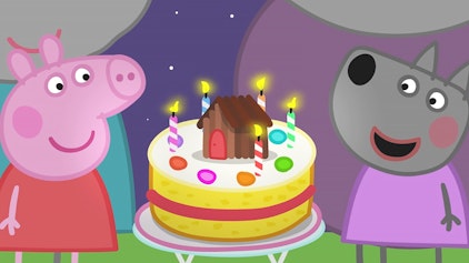 Peppa Pig Wendy Wolf hat Geburtstag