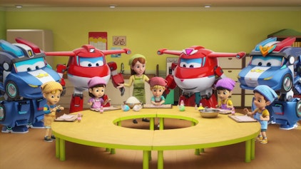 Super Wings Golden Jett und Golden Lucie