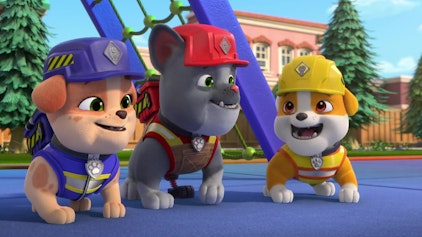 Rubble & Crew Die Crew baut einen Trainings-Platz