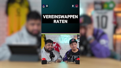 TOGGO Liga Shorts Vereinswappen raten mit Pachuco