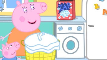 Peppa Pig Wäsche waschen