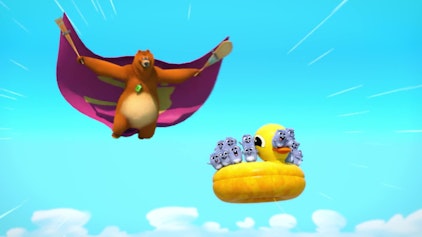 Grizzy & die Lemminge Angeln im Flug