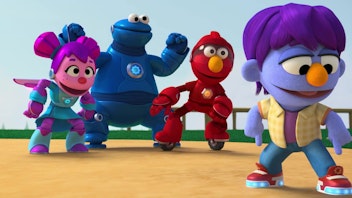 Sesame Street's Mecha Builders Immer dem Wind nach
