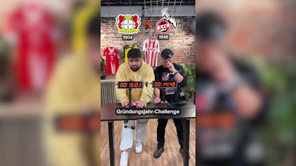 TOGGO Liga Shorts Gründungsjahr-Challenge |&nbsp;Köln vs Leverkusen