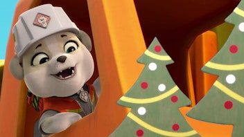 Rubble & Crew Die Crew baut eine Eislaufbahn